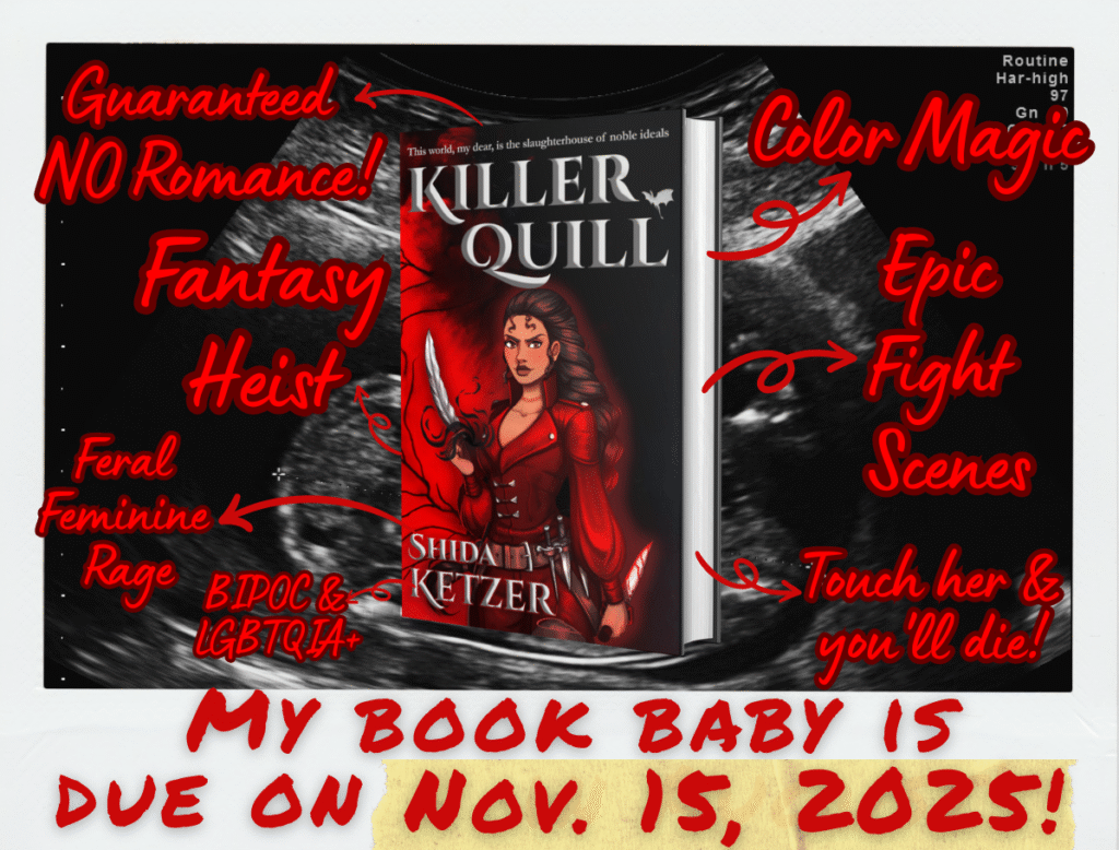 My book baby is due Nov. 15.