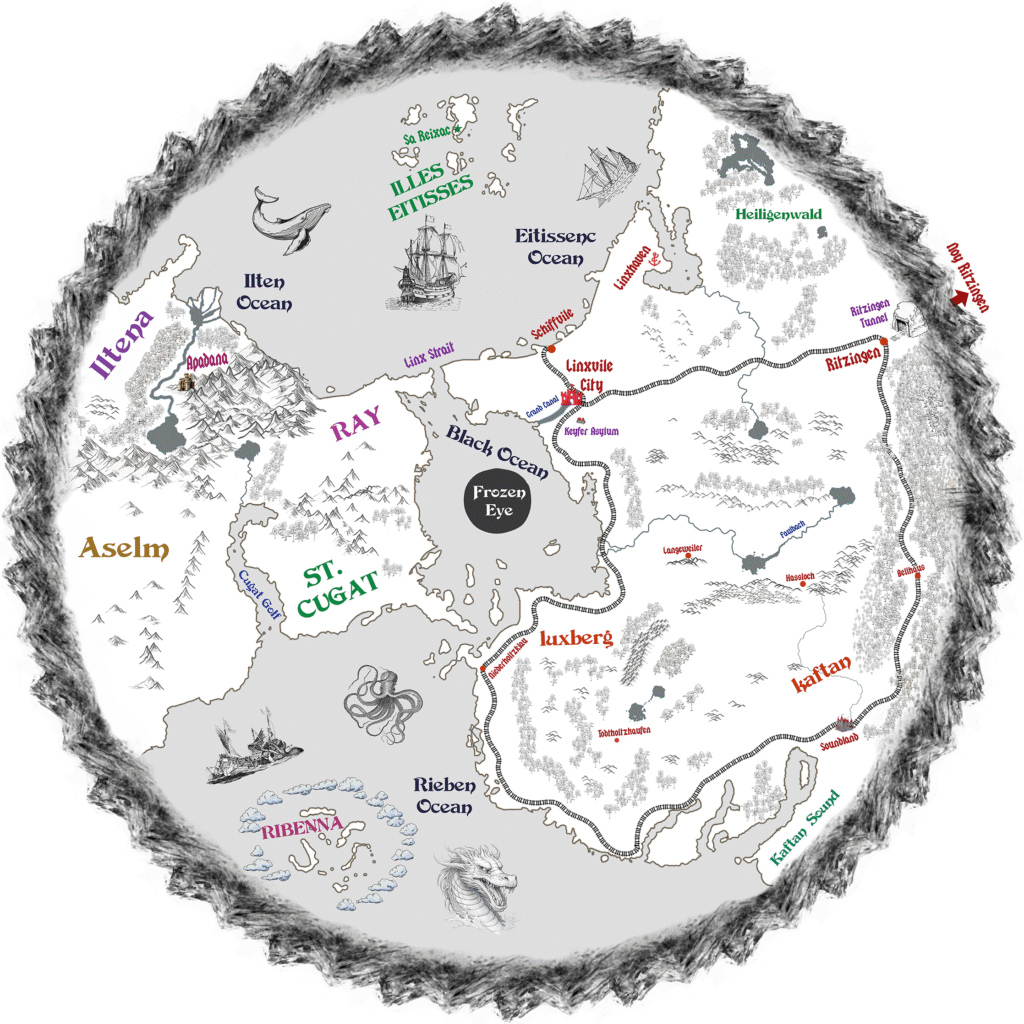 Map of planet Hymber
